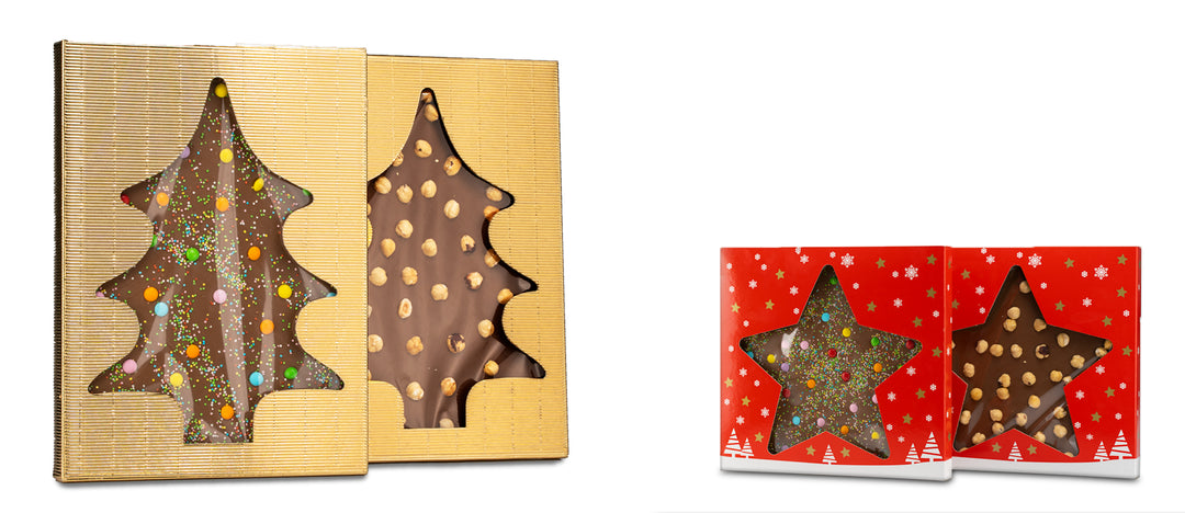 Σοκολάτα Χριστουγεννιάτικο Δέντρο & Αστέρι