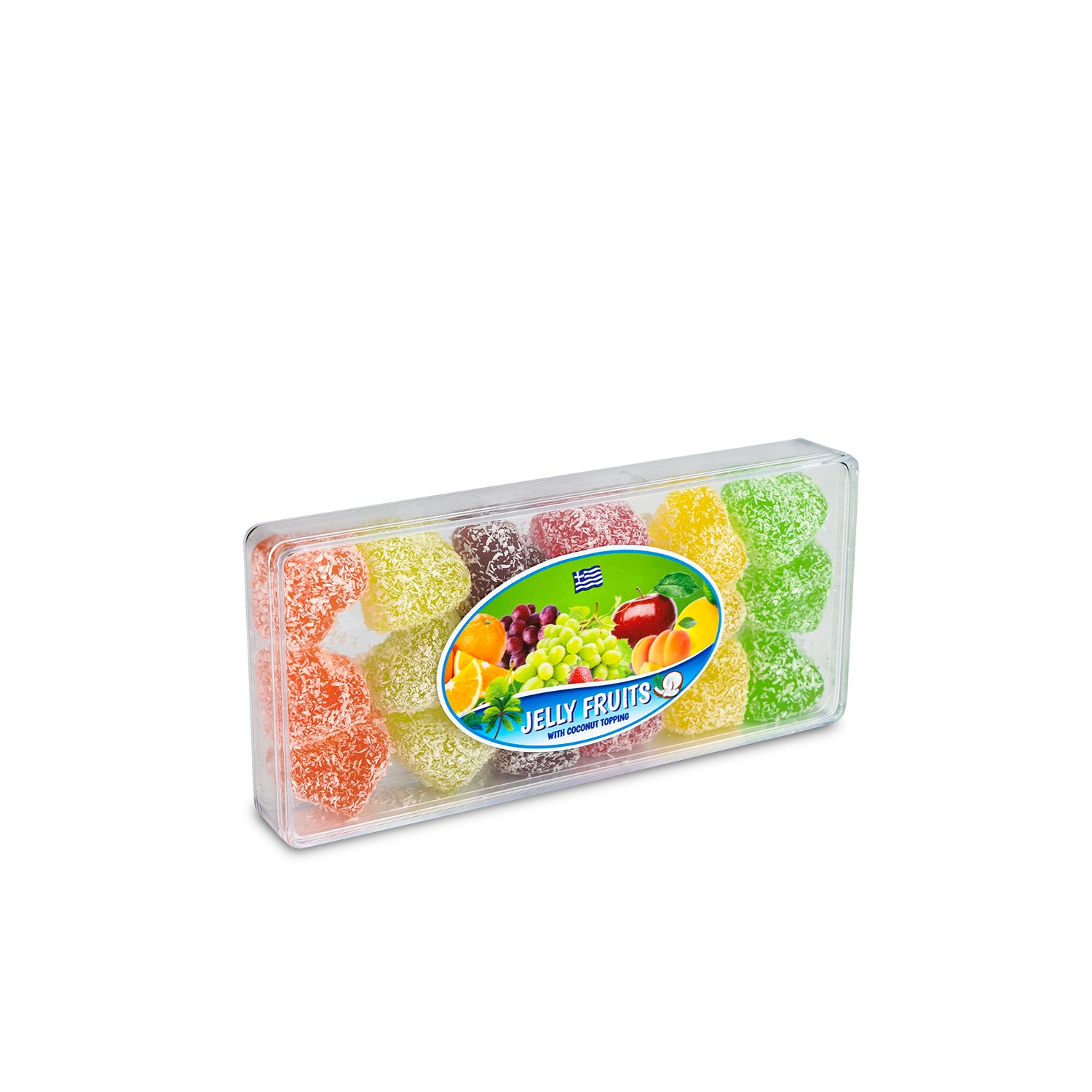 Fruit Jelly Box with Coconut Coating 250 gr